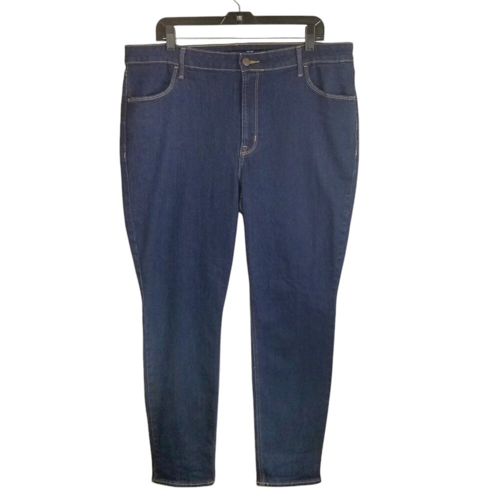 Old Navy Women's High Rise Straight Leg Jeans Dark Wash Size 18